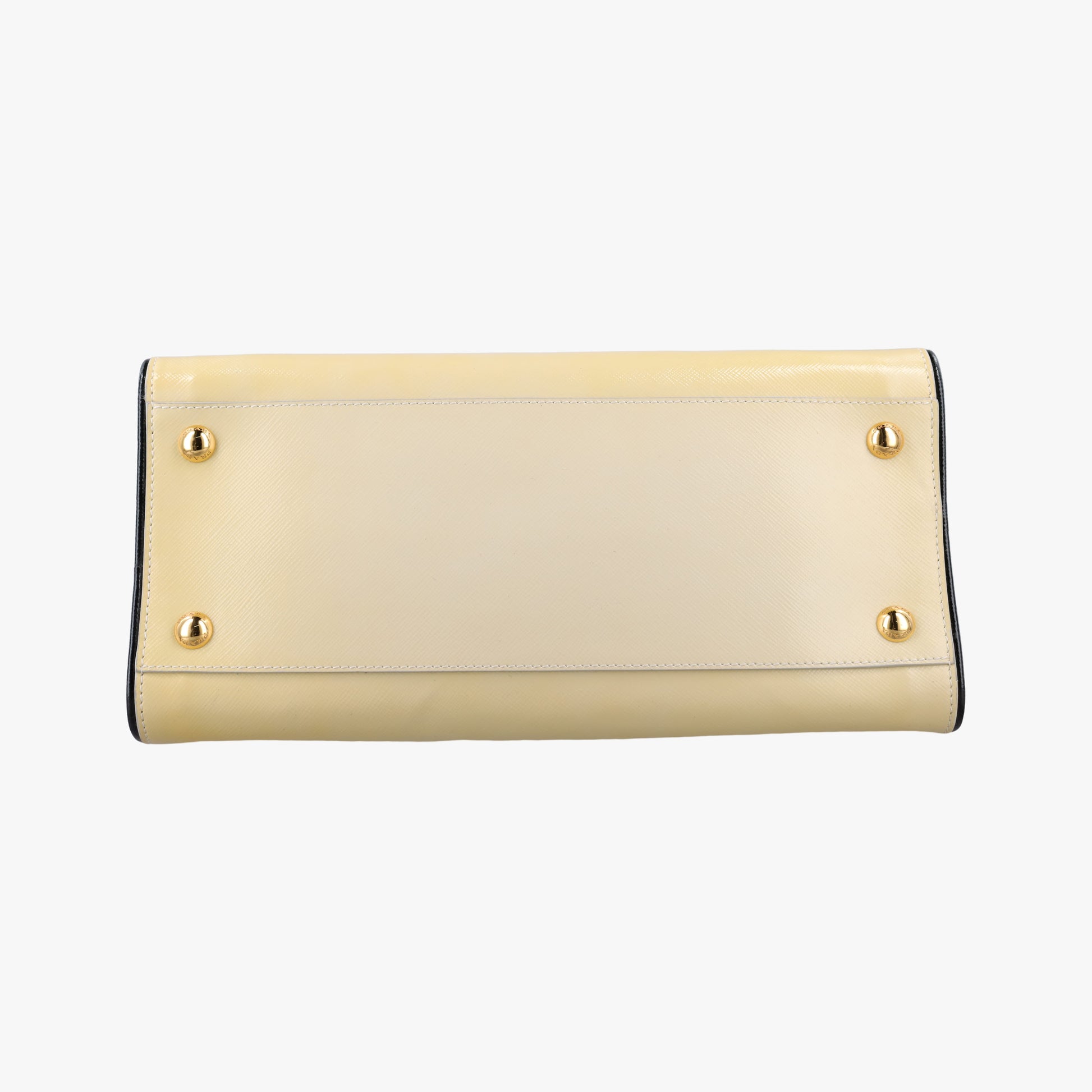 Open tote Yellow SAFFIANO patent 7 Rオープントート イエロー サフィアーノ パテント 7 R