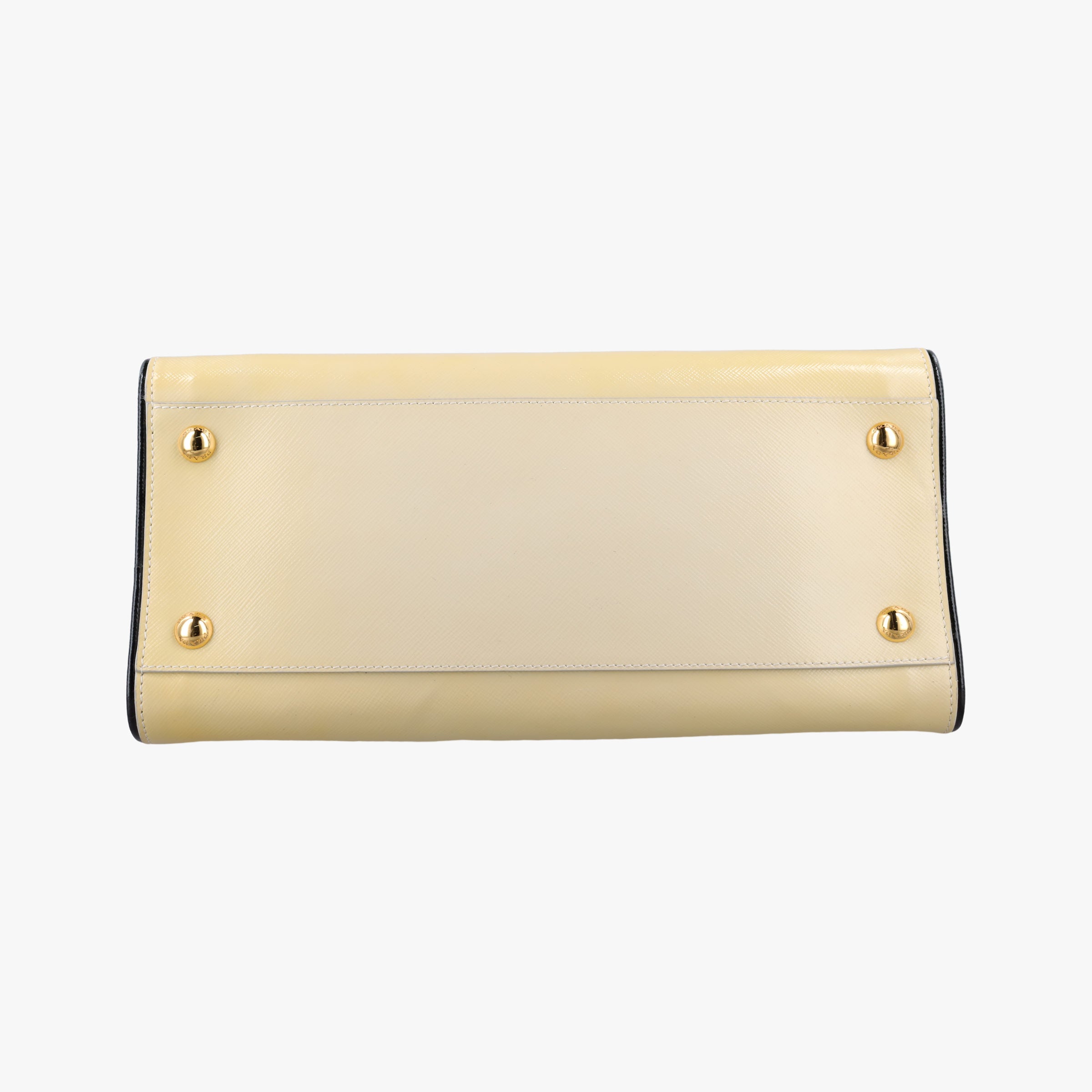 Open tote Yellow SAFFIANO patent 7 Rオープントート イエロー サフィアーノ パテント 7 R