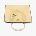 Open tote Yellow SAFFIANO patent 7 Rオープントート イエロー サフィアーノ パテント 7 R