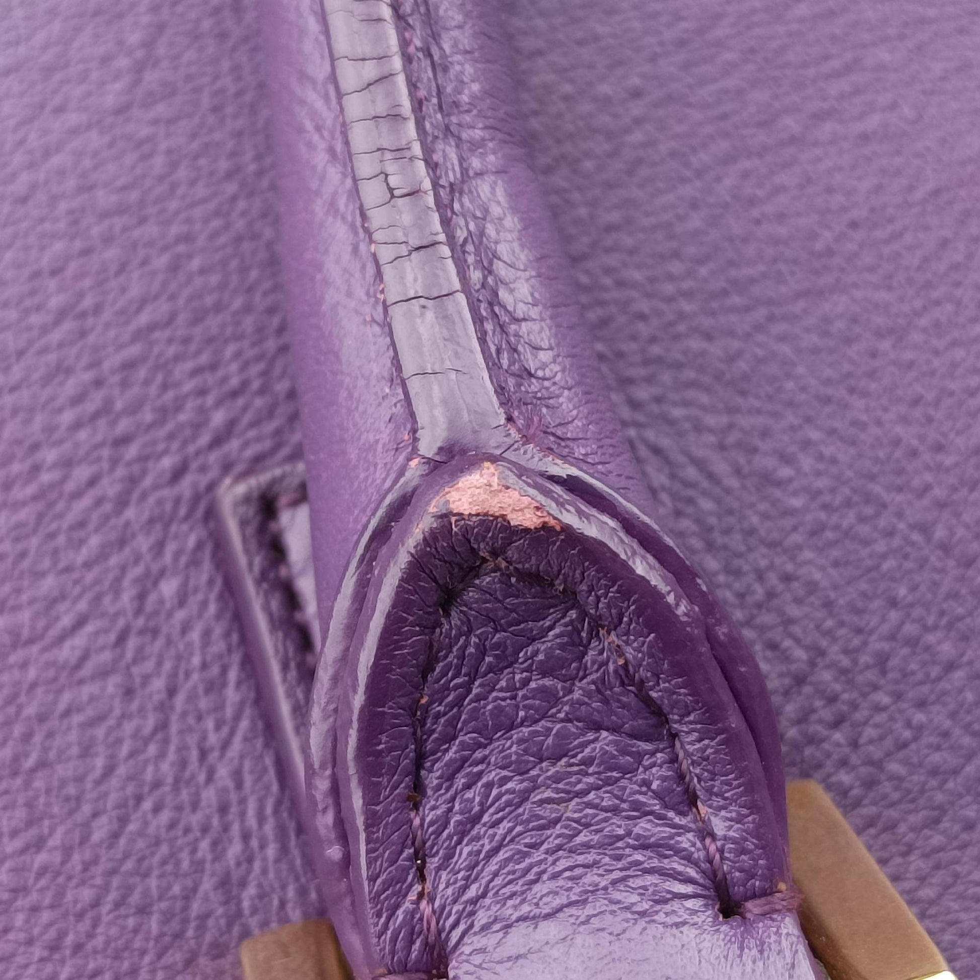 baby Cabas Purple Leather 357395 DMR357395.1014ベイビーカバス パープル レザー 357395 DMR357395.1014