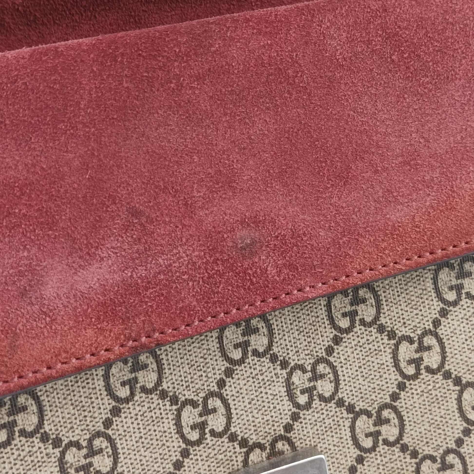 Dionysus beige×red×multicolor PVC coated canvas × suede 421970 D025238859ディオニュソス ベージュ×レッド×マルチカラー PVCコーティングキャンバス × スエード 421970 D025238859
