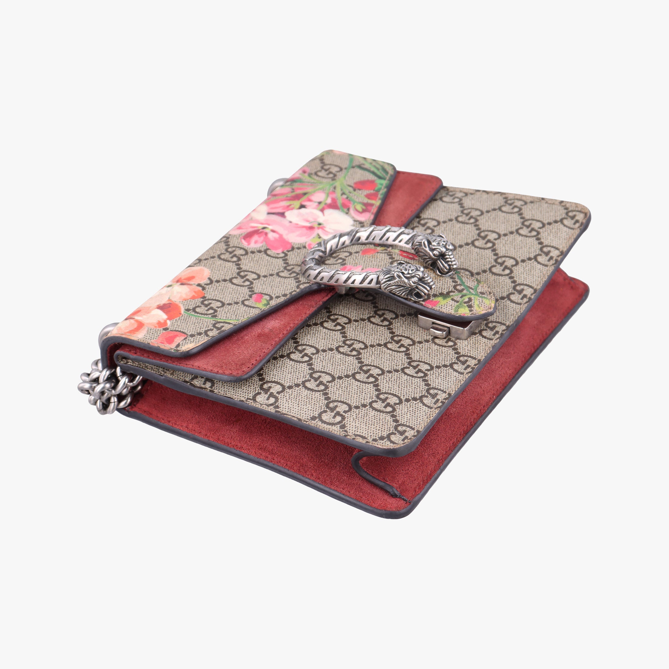 Dionysus beige×red×multicolor PVC coated canvas × suede 421970 D025238859ディオニュソス ベージュ×レッド×マルチカラー PVCコーティングキャンバス × スエード 421970 D025238859