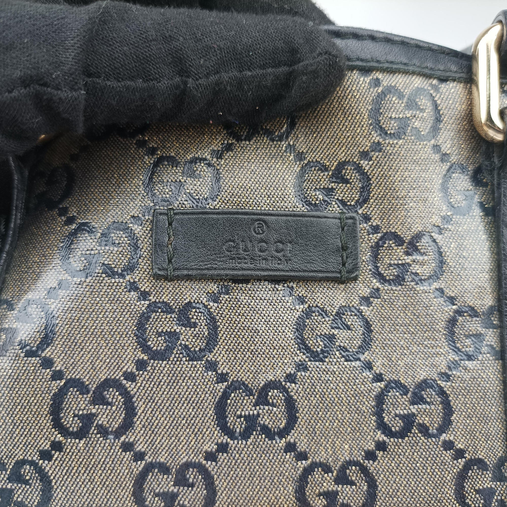GG plus Spring Joy GG Supreme Grey PVC coated canvas×Leather 203696 E5032281GGプラス ジョイ GGスプリーム グレー PVCコーティングキャンバス×レザー 203696 E5032281