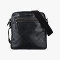 GG Imprime Messenger Black PVC coated canvas 201448 G5540557GGインプリメ メッセンジャー ブラック PVCコーティングキャンバス 201448 G5540557