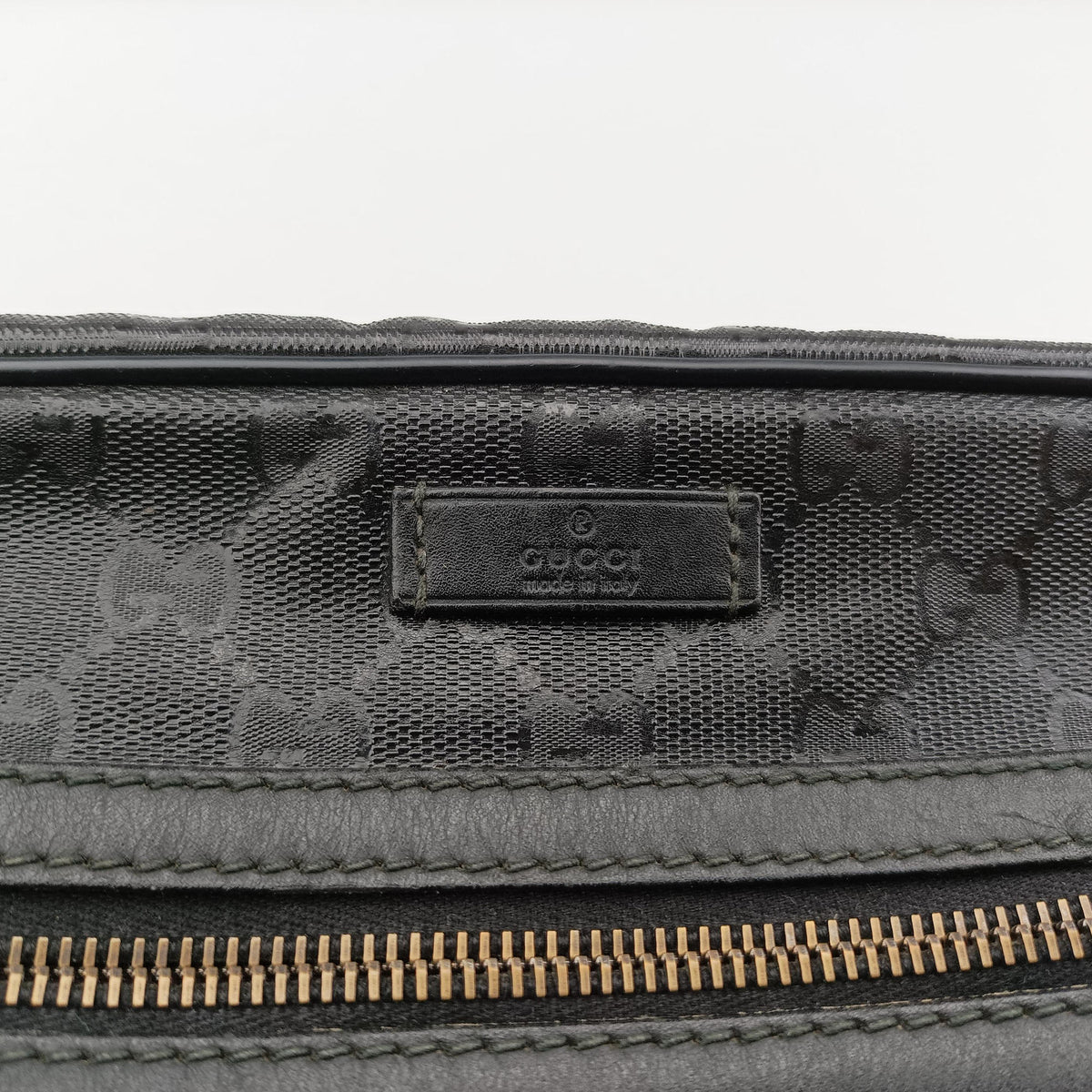 GG Imprime Messenger Black PVC coated canvas 201448 G5540557GGインプリメ メッセンジャー ブラック PVCコーティングキャンバス 201448 G5540557