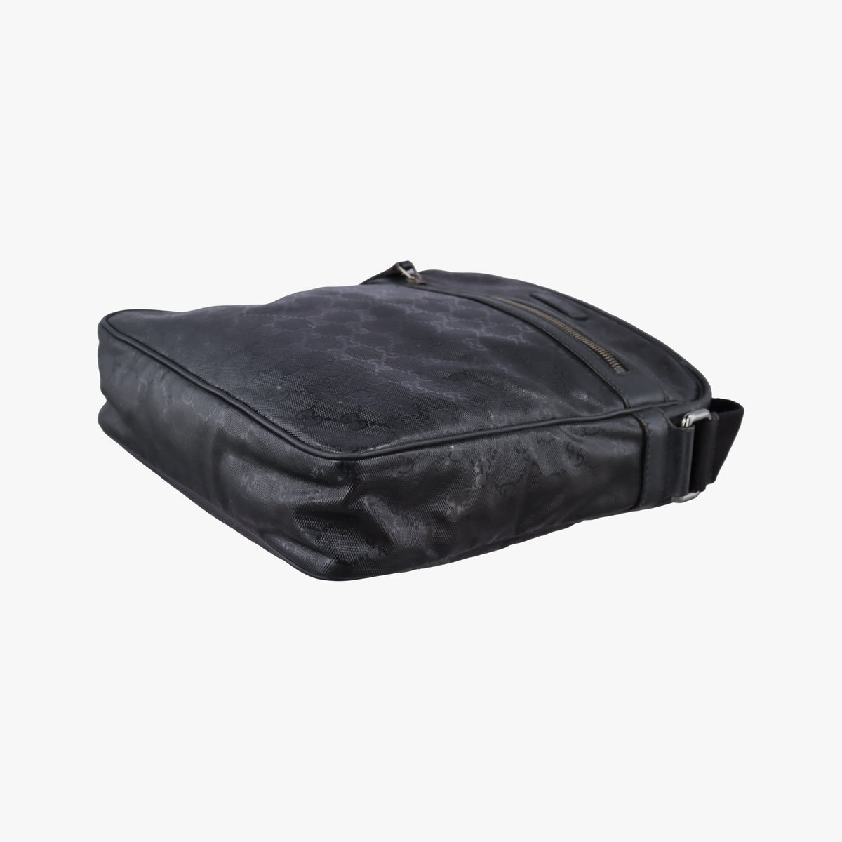 GG Imprime Messenger Black PVC coated canvas 201448 G5540557GGインプリメ メッセンジャー ブラック PVCコーティングキャンバス 201448 G5540557