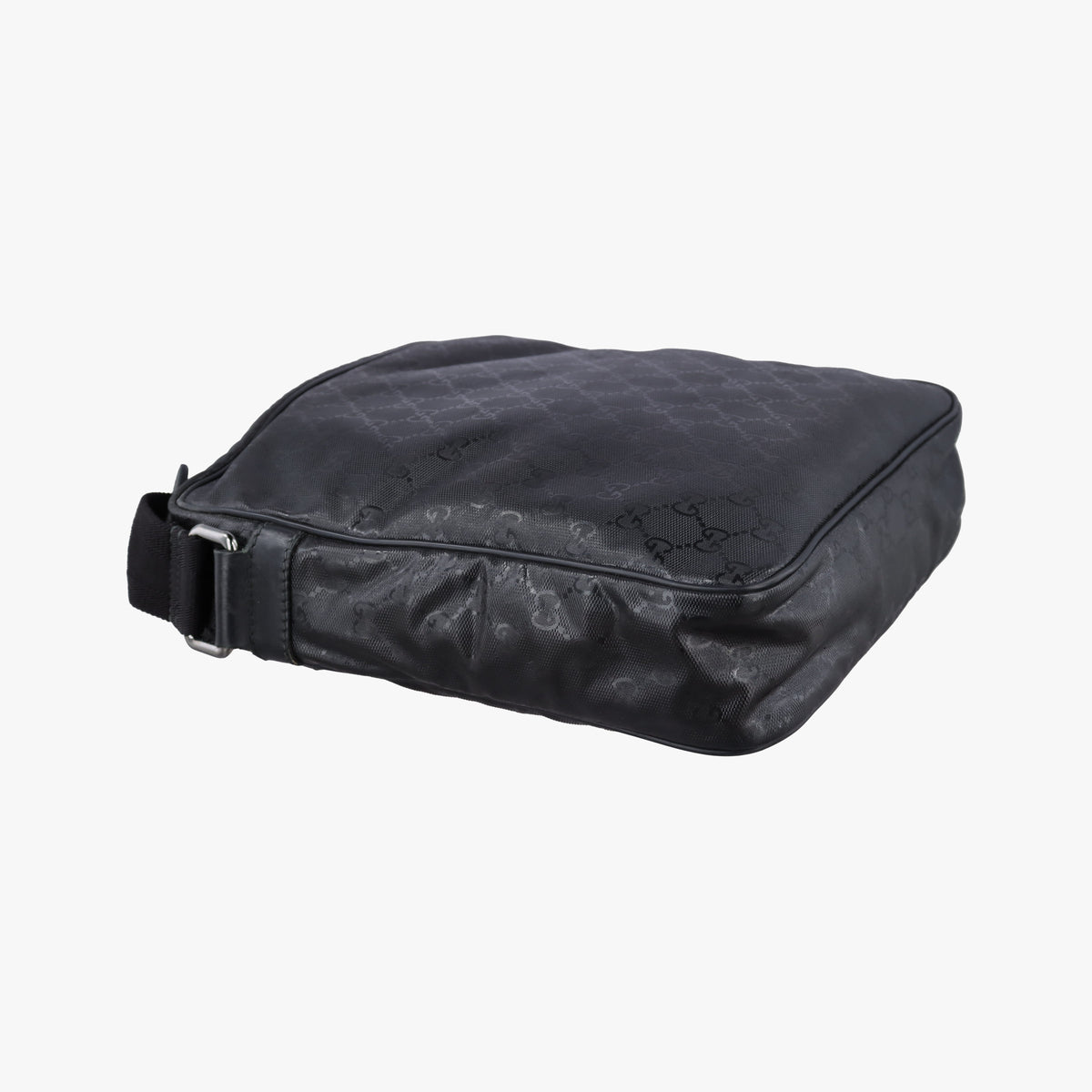 GG Imprime Messenger Black PVC coated canvas 201448 G5540557GGインプリメ メッセンジャー ブラック PVCコーティングキャンバス 201448 G5540557