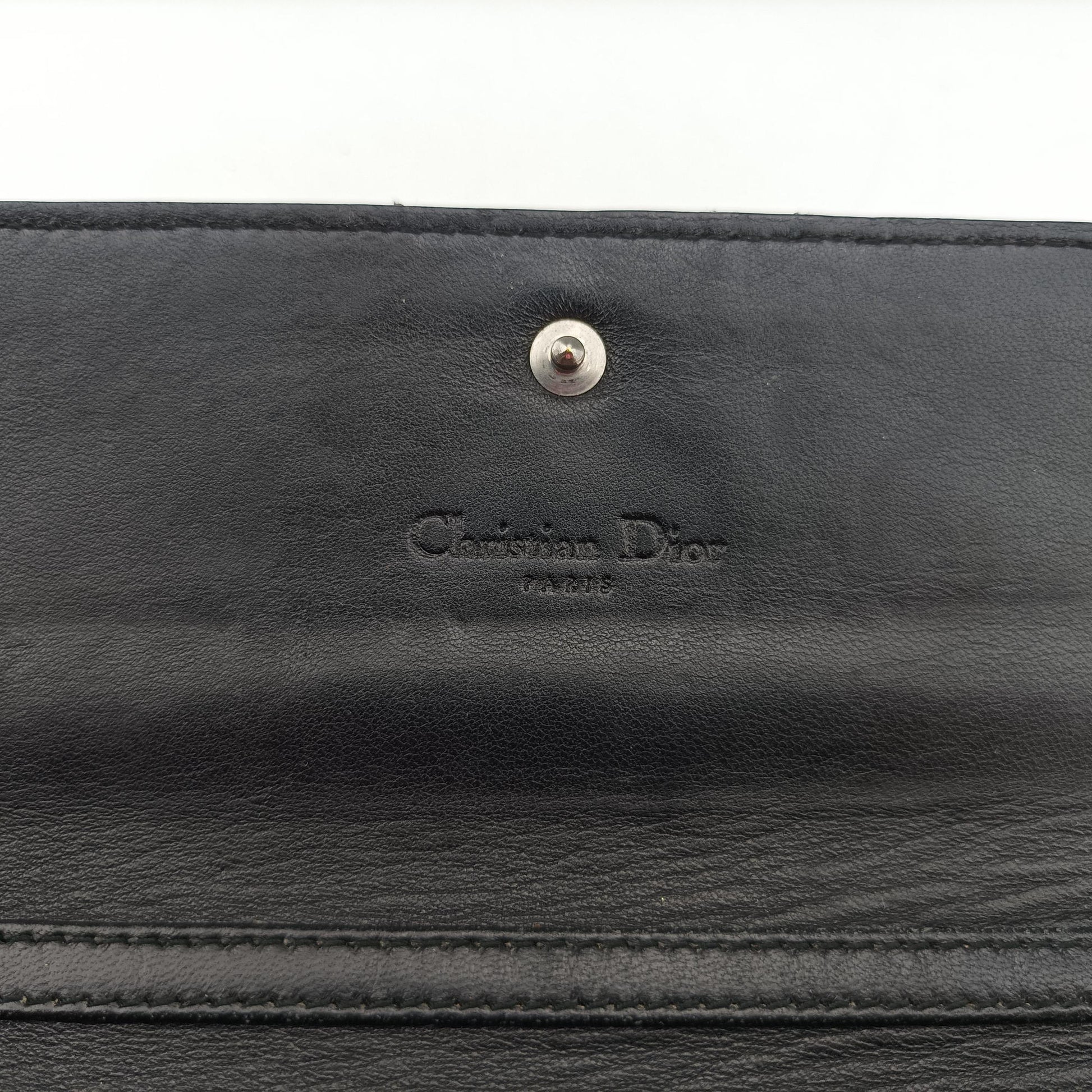 Lady Dior Cannage Black Patent Leather 02-LU-0049レディディオール カナージュ ブラック パテント 02-LU-0049