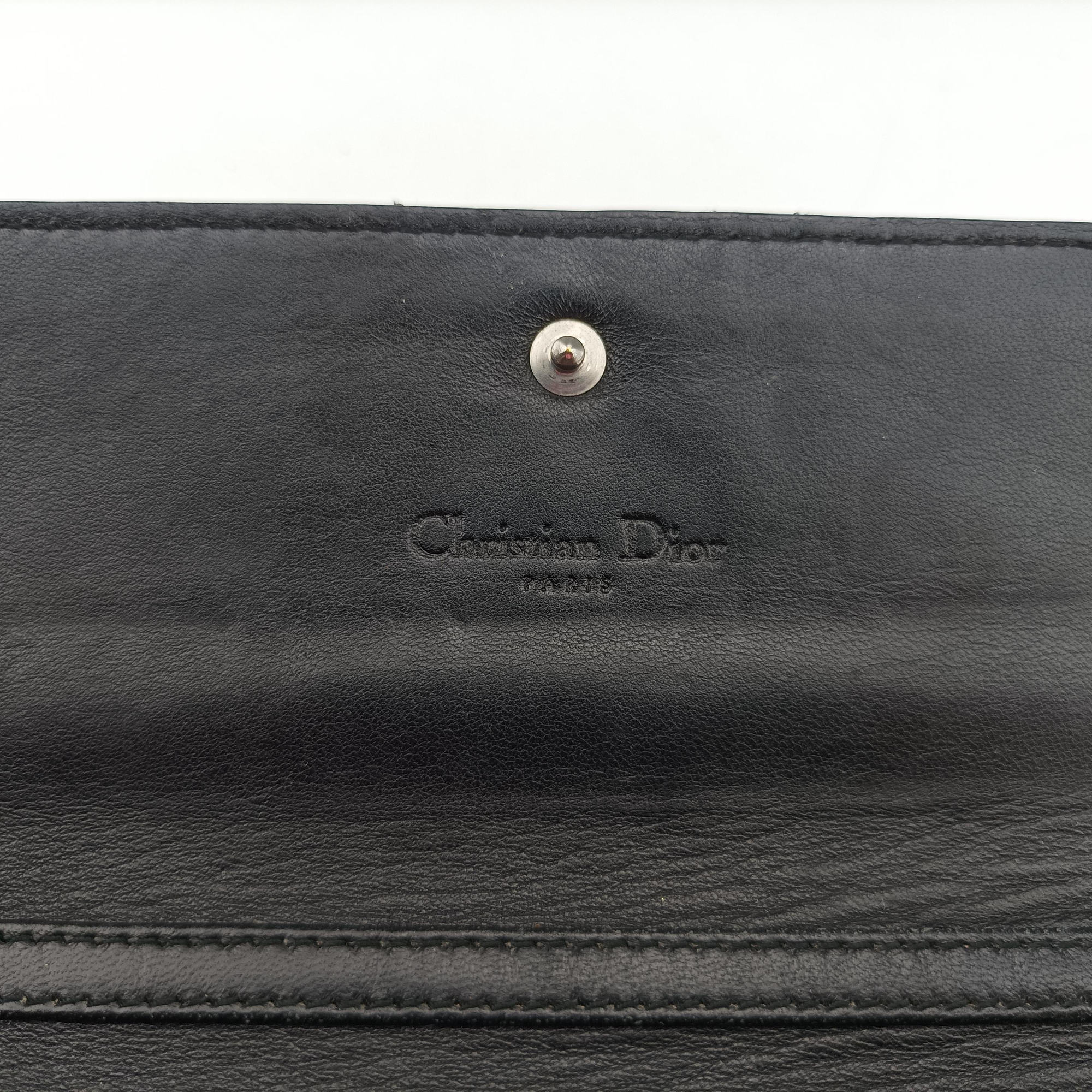 Lady Dior Cannage Black Patent Leather 02-LU-0049レディディオール カナージュ ブラック パテント 02-LU-0049