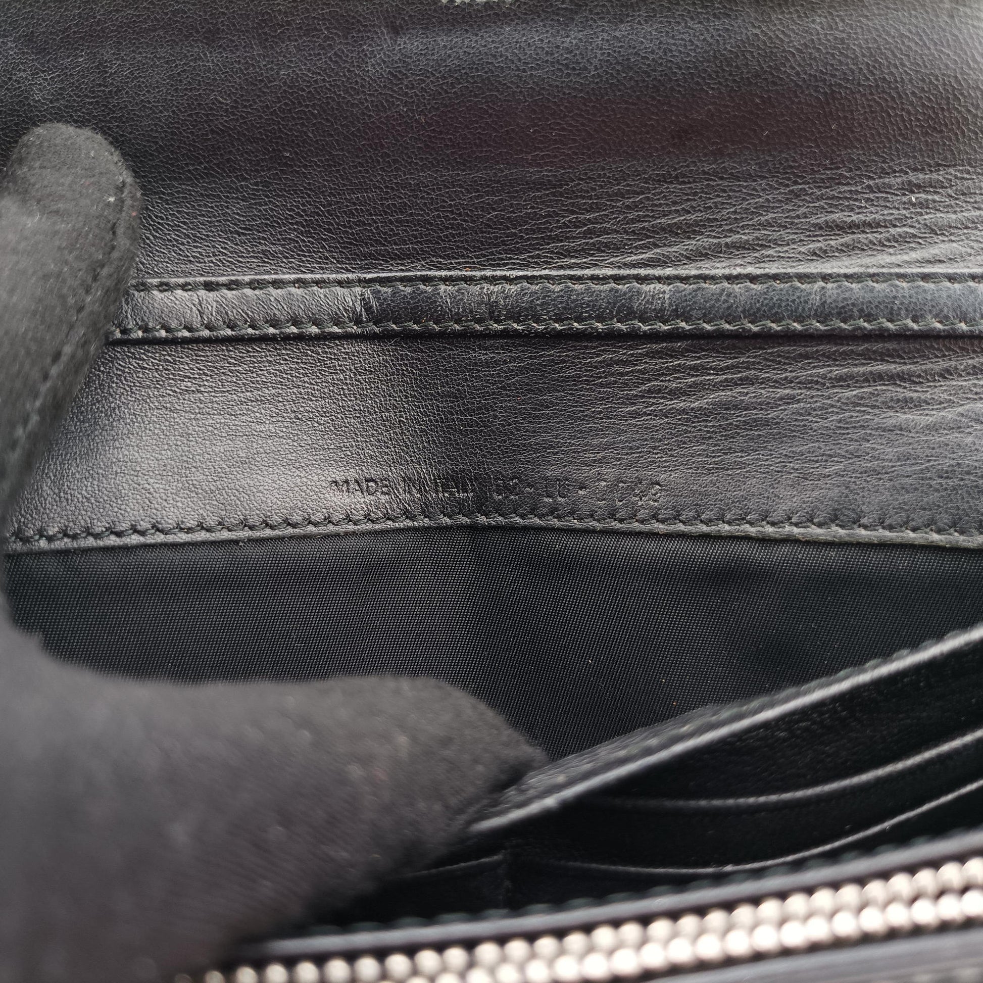 Lady Dior Cannage Black Patent Leather 02-LU-0049レディディオール カナージュ ブラック パテント 02-LU-0049
