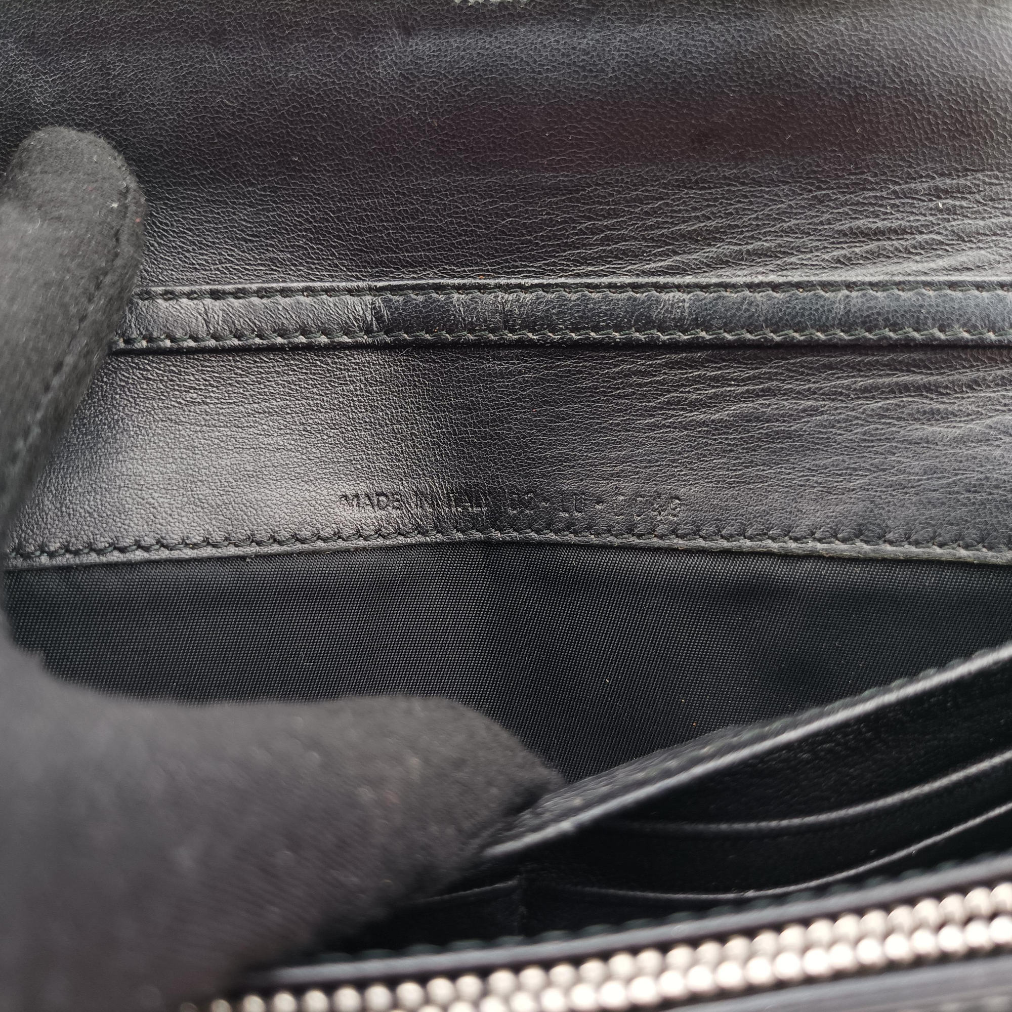 Lady Dior Cannage Black Patent Leather 02-LU-0049レディディオール カナージュ ブラック パテント 02-LU-0049