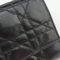 Lady Dior Cannage Black Patent Leather 02-LU-0049レディディオール カナージュ ブラック パテント 02-LU-0049