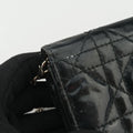 Lady Dior Cannage Black Patent Leather 02-LU-0049レディディオール カナージュ ブラック パテント 02-LU-0049