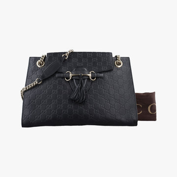 Emily Black Leather 295403 A014122831エミリー ブラック レザー 295403 A014122831