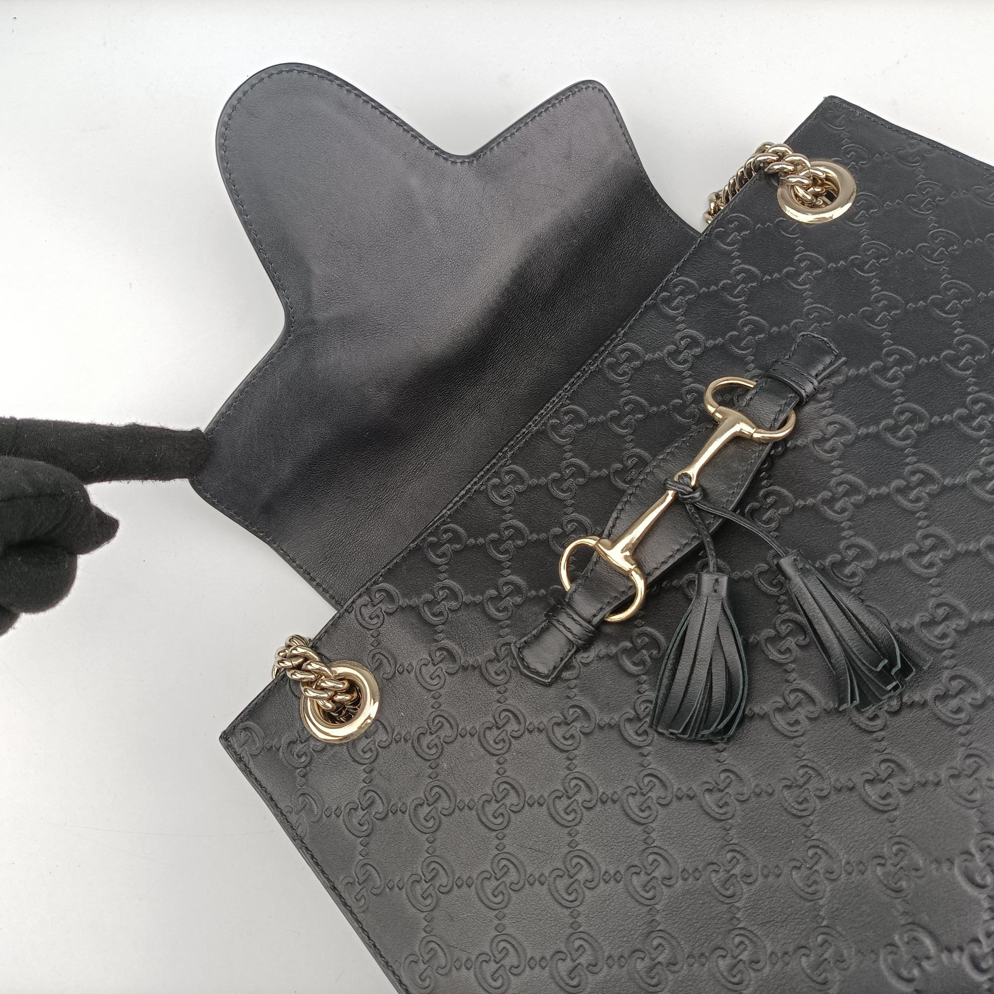 Emily Black Leather 295403 A014122831エミリー ブラック レザー 295403 A014122831