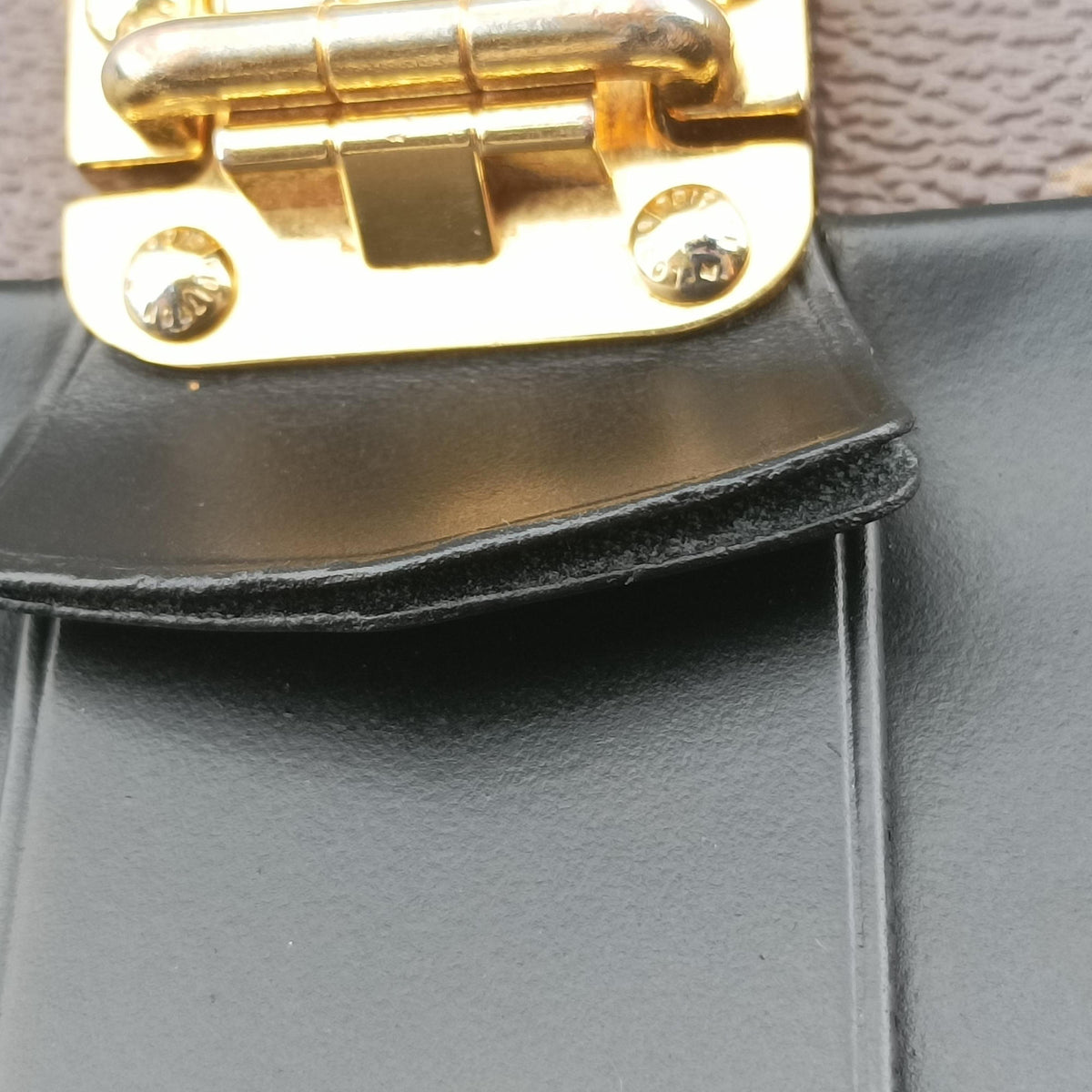 One-handle Flap MM brown×black Monogram Canvas×calf leather M43125 FL3107 IC ChipワンハンドルフラップMM モノグラム/ブラウン×ブラック モノグラムキャンバス×カーフレザー M43125 FL3107 ICチップ
