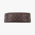 One-handle Flap MM brown×black Monogram Canvas×calf leather M43125 FL3107 IC ChipワンハンドルフラップMM モノグラム/ブラウン×ブラック モノグラムキャンバス×カーフレザー M43125 FL3107 ICチップ