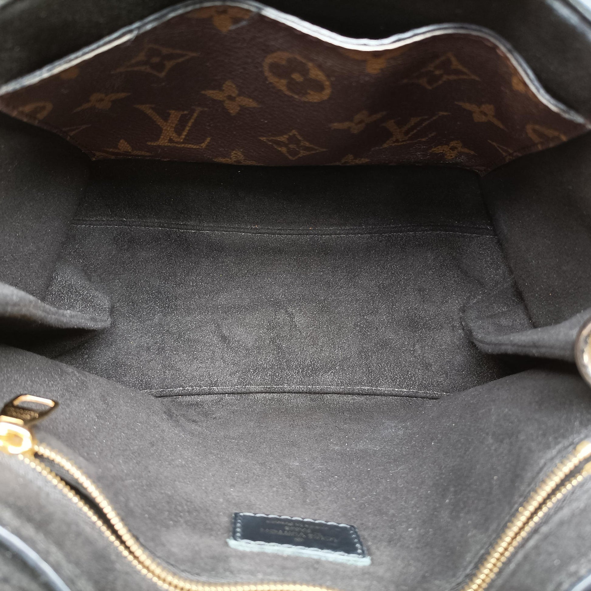 One-handle Flap MM brown×black Monogram Canvas×calf leather M43125 FL3107 IC ChipワンハンドルフラップMM モノグラム/ブラウン×ブラック モノグラムキャンバス×カーフレザー M43125 FL3107 ICチップ