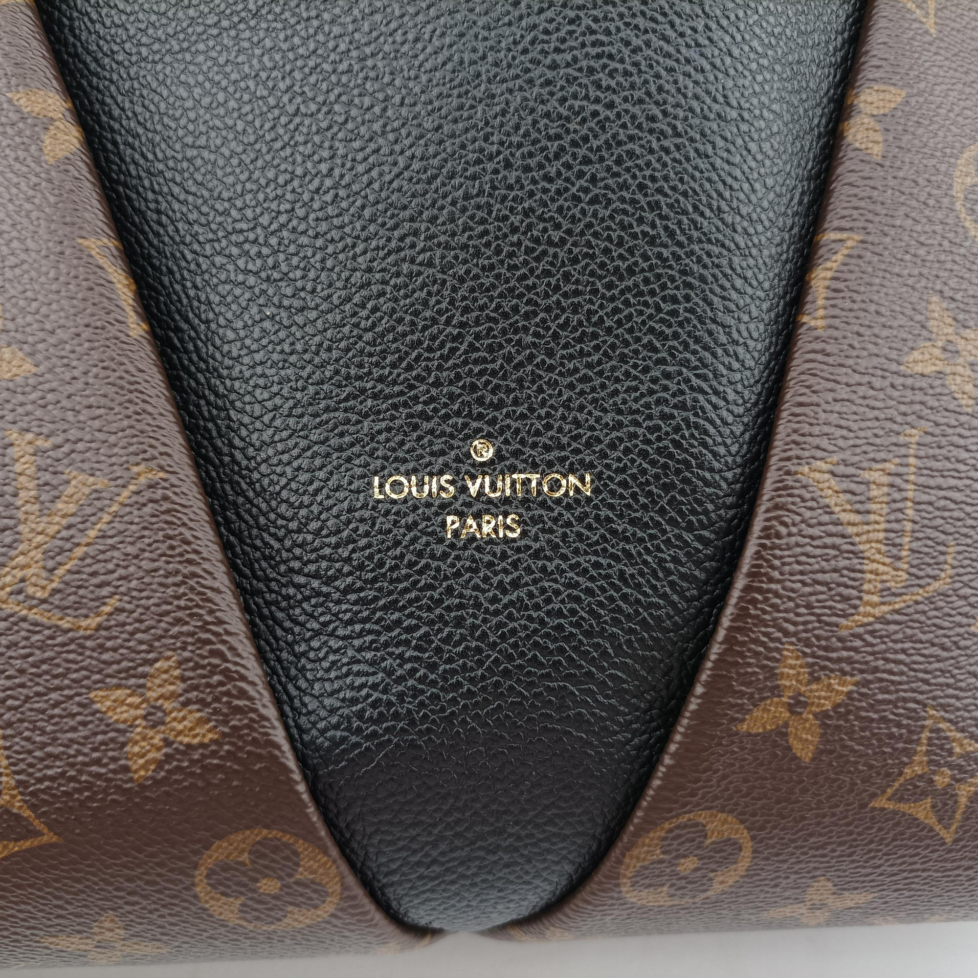 V TOTE BB brown MARRON×BLACK Monogram Canvas×calf leather M43948 FL2139VトートBB モノグラム/ブラウンマロン×ブラック モノグラムキャンバス×カーフレザー M43948 FL2139