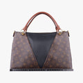 V TOTE BB brown MARRON×BLACK Monogram Canvas×calf leather M43948 FL2139VトートBB モノグラム/ブラウンマロン×ブラック モノグラムキャンバス×カーフレザー M43948 FL2139