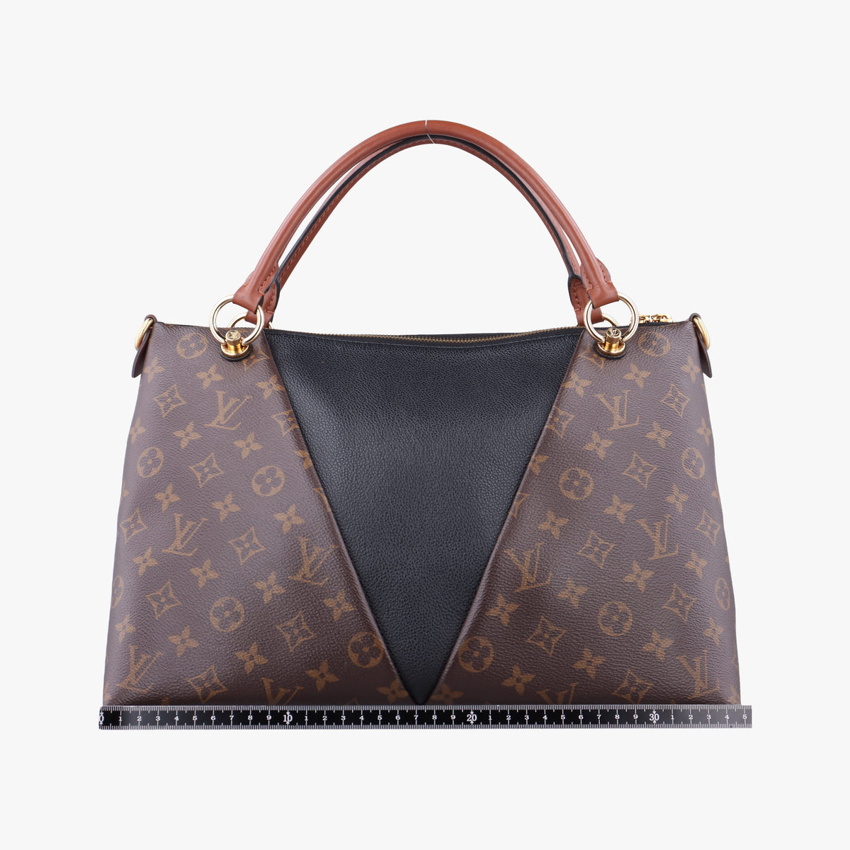 V TOTE BB brown MARRON×BLACK Monogram Canvas×calf leather M43948 FL2139VトートBB モノグラム/ブラウンマロン×ブラック モノグラムキャンバス×カーフレザー M43948 FL2139