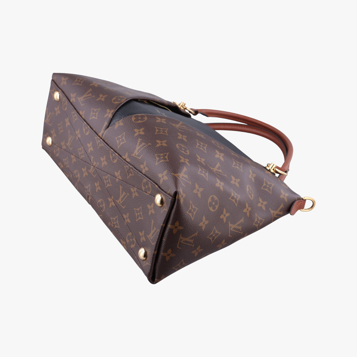 V TOTE BB brown MARRON×BLACK Monogram Canvas×calf leather M43948 FL2139VトートBB モノグラム/ブラウンマロン×ブラック モノグラムキャンバス×カーフレザー M43948 FL2139