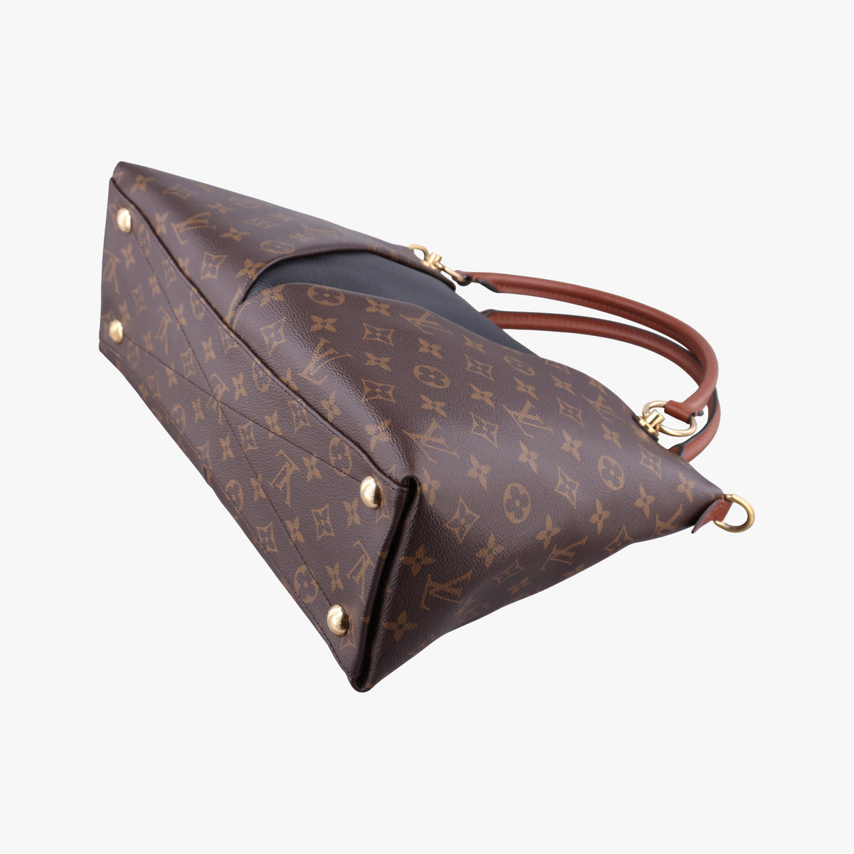 V TOTE BB brown MARRON×BLACK Monogram Canvas×calf leather M43948 FL2139VトートBB モノグラム/ブラウンマロン×ブラック モノグラムキャンバス×カーフレザー M43948 FL2139
