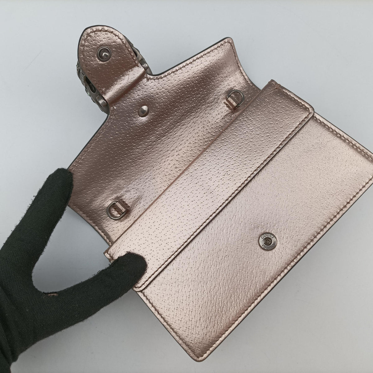 Pre-owned Gucci Dionysus Rose Gold Leather 476432 shoulderbag | stylenewstar