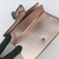 Pre-owned Gucci Dionysus Rose Gold Leather 476432 shoulderbag | stylenewstar