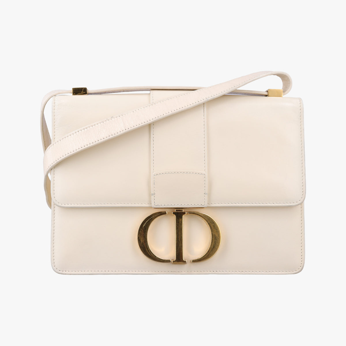 Secondhand Christian Dior 30 Montaigne White leather  shoulderbag | stylenewstar