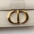 Secondhand Christian Dior 30 Montaigne White leather  shoulderbag | stylenewstar