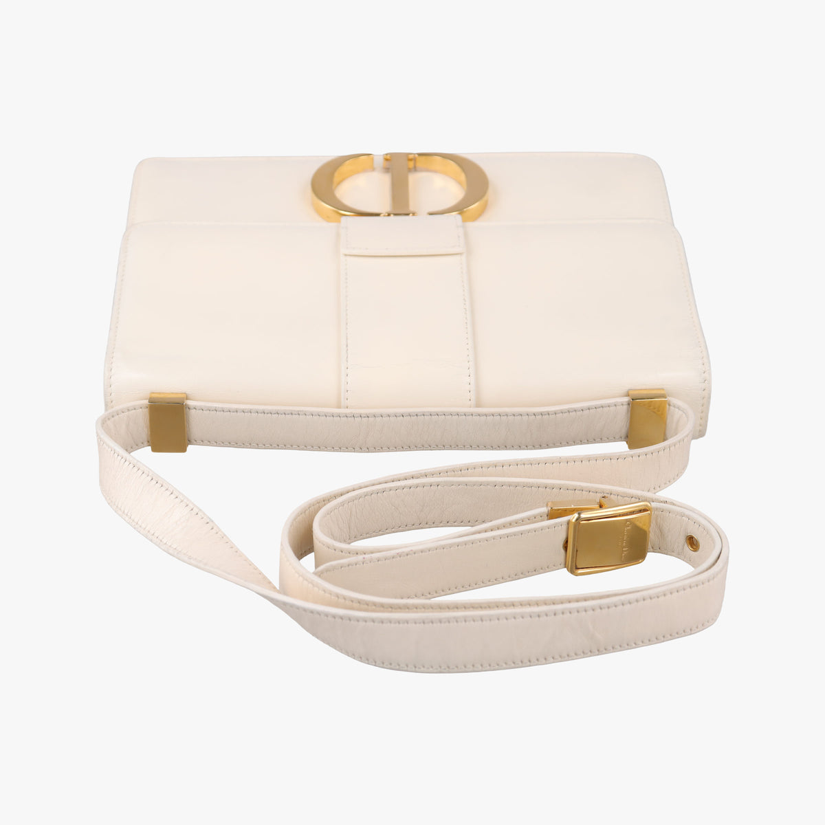 Secondhand Christian Dior 30 Montaigne White leather  shoulderbag | stylenewstar