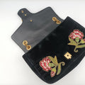 GG Marmont Black×Multicolour velour 443496 B022312338GGマーモント ブラック×マルチカラー ベロア 443496 B022312338