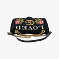 GG Marmont Black×Multicolour velour 443496 B022312338GGマーモント ブラック×マルチカラー ベロア 443496 B022312338