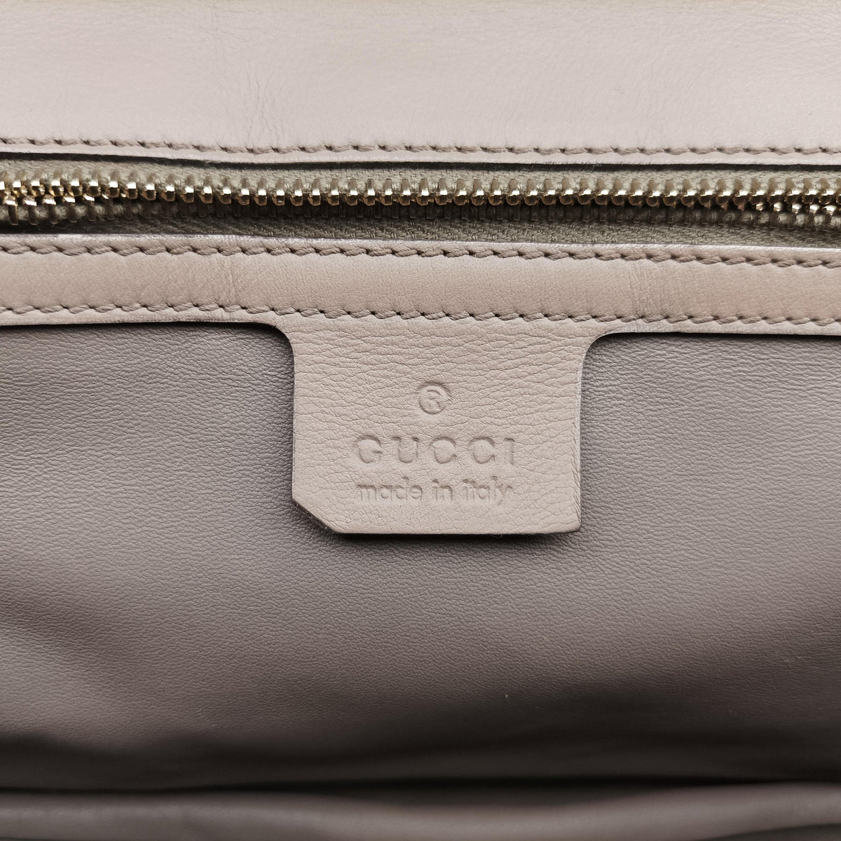Pre-owned Gucci New Bamboo Grey velour×Leather 254884 shoulderbag | stylenewstar
