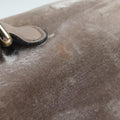 Pre-owned Gucci New Bamboo Grey velour×Leather 254884 shoulderbag | stylenewstar