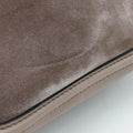 Pre-owned Gucci New Bamboo Grey velour×Leather 254884 shoulderbag | stylenewstar