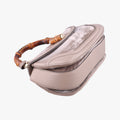 Pre-owned Gucci New Bamboo Grey velour×Leather 254884 shoulderbag | stylenewstar