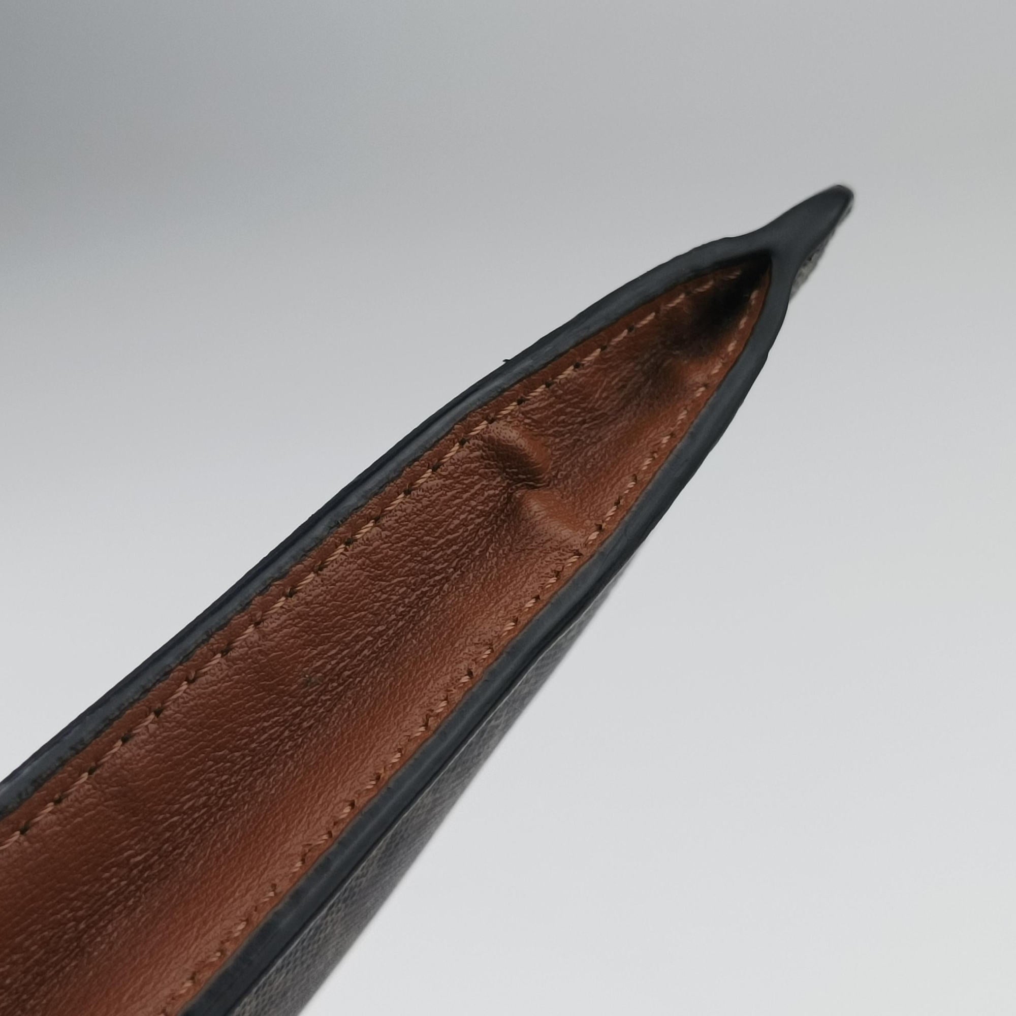 Triomphe Phone Pouch Brown PVC coated canvas×Leather S-AN-4231トリオンフ フォンポーチ ブラウン PVCコーティングキャンバス×レザー S-AN-4231