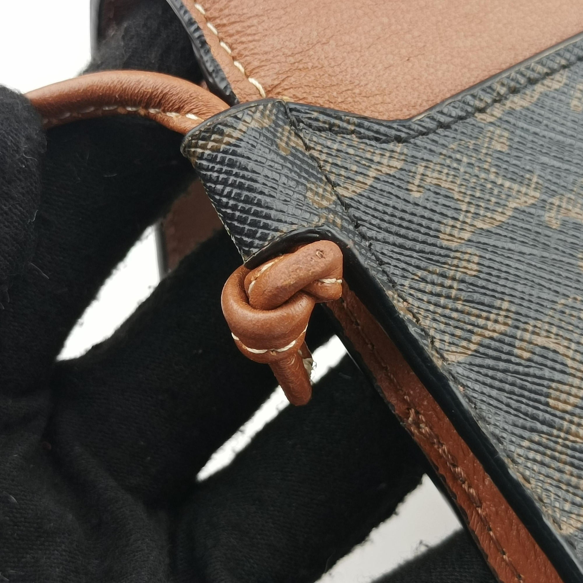 Triomphe Phone Pouch Brown PVC coated canvas×Leather S-AN-4231トリオンフ フォンポーチ ブラウン PVCコーティングキャンバス×レザー S-AN-4231