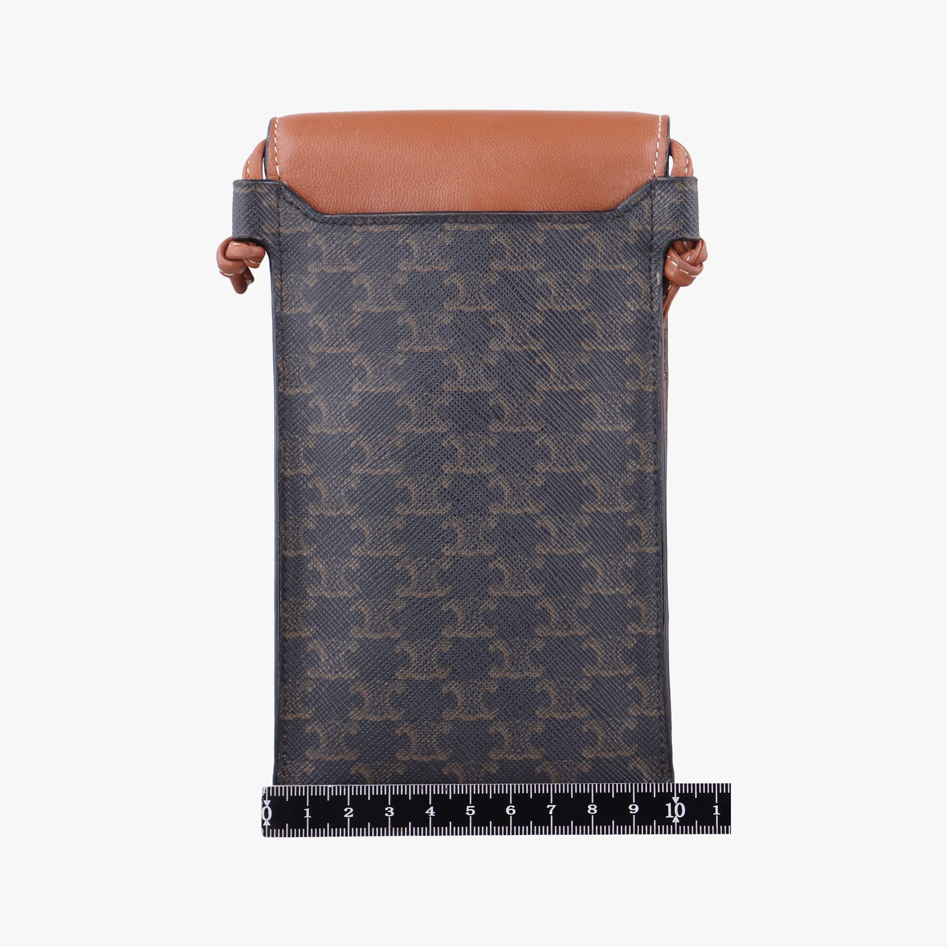 Triomphe Phone Pouch Brown PVC coated canvas×Leather S-AN-4231トリオンフ フォンポーチ ブラウン PVCコーティングキャンバス×レザー S-AN-4231