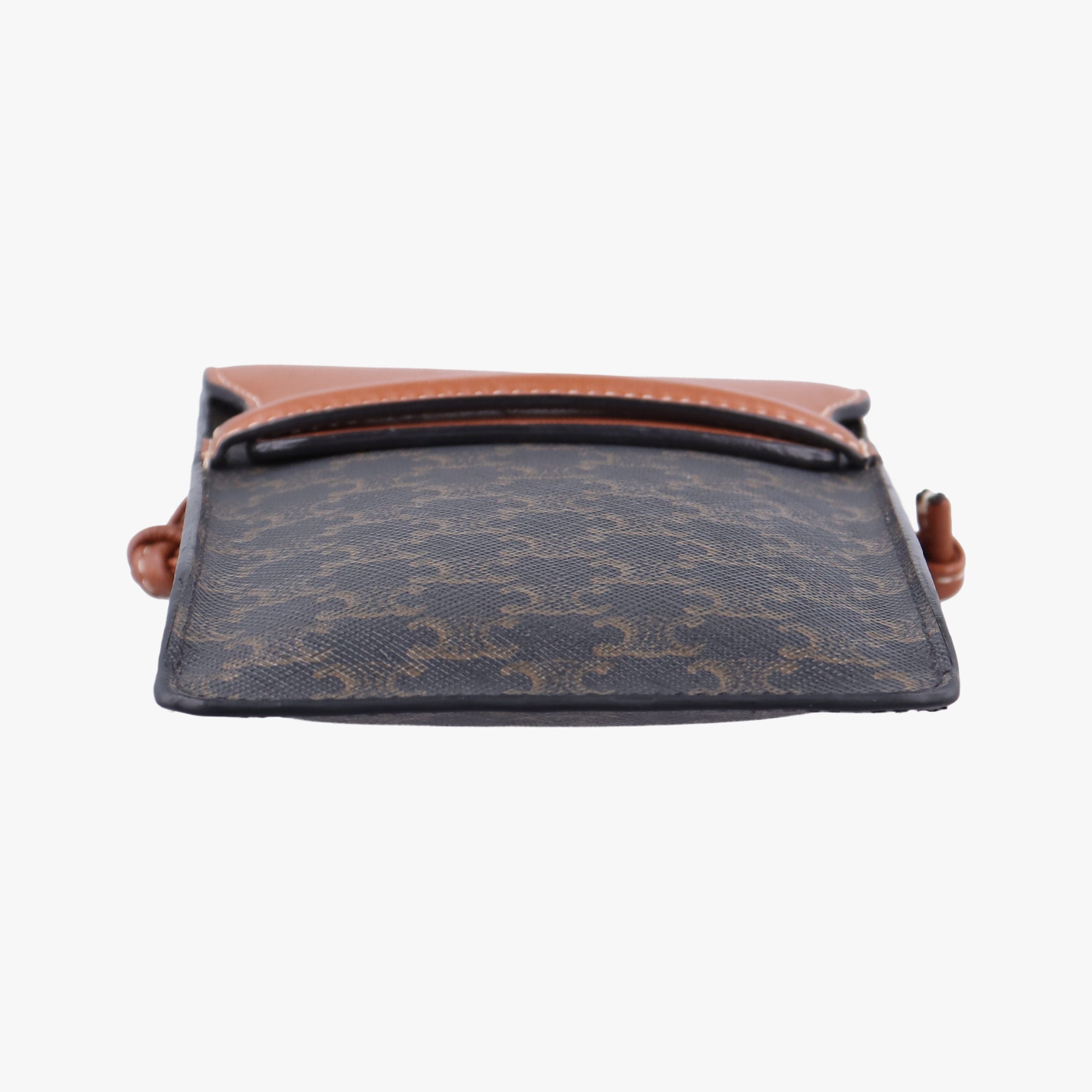Triomphe Phone Pouch Brown PVC coated canvas×Leather S-AN-4231トリオンフ フォンポーチ ブラウン PVCコーティングキャンバス×レザー S-AN-4231