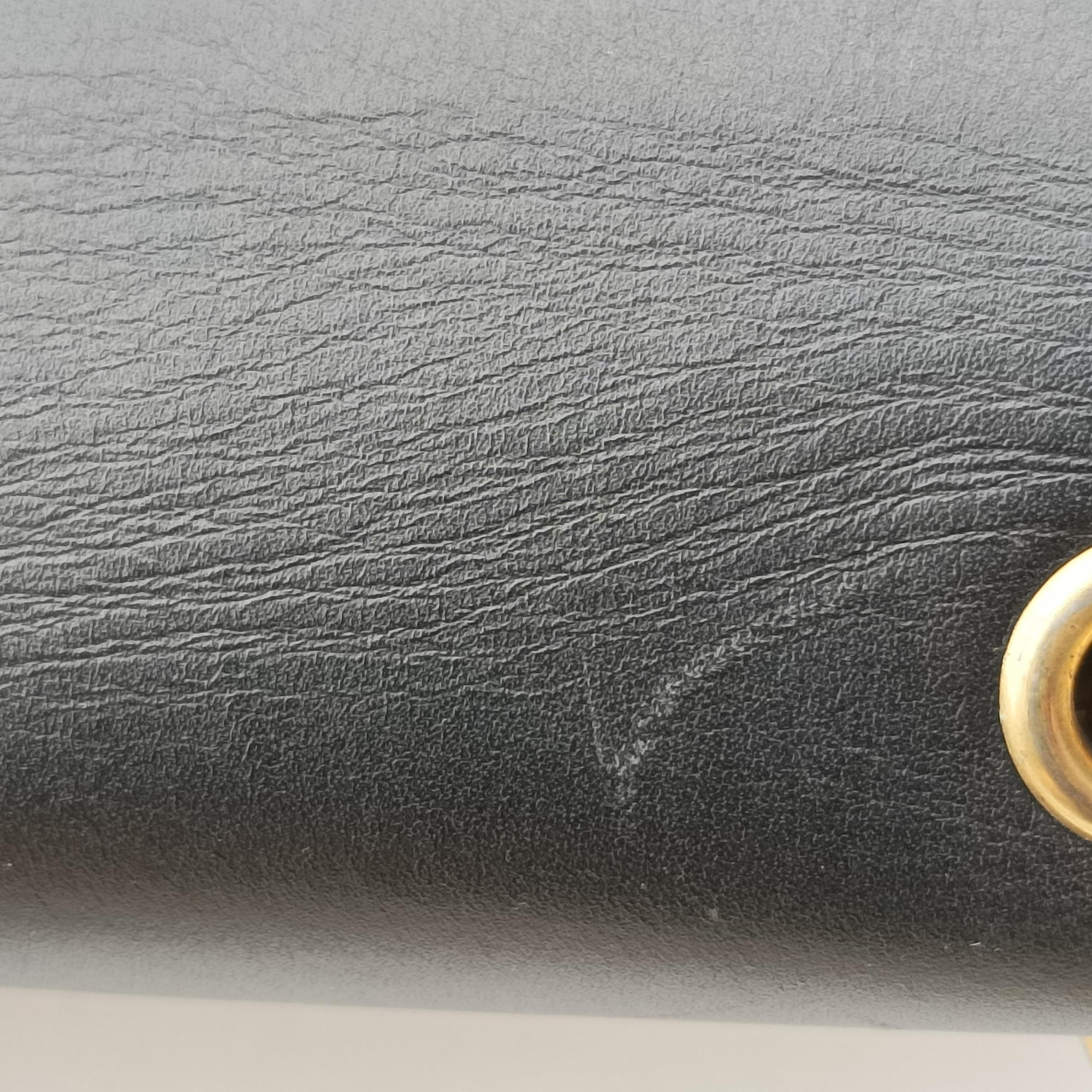 Queen Margaret Black×white Leather 476541 F024096292クイーン マーガレット ブラック×ホワイト レザー 476541 F024096292