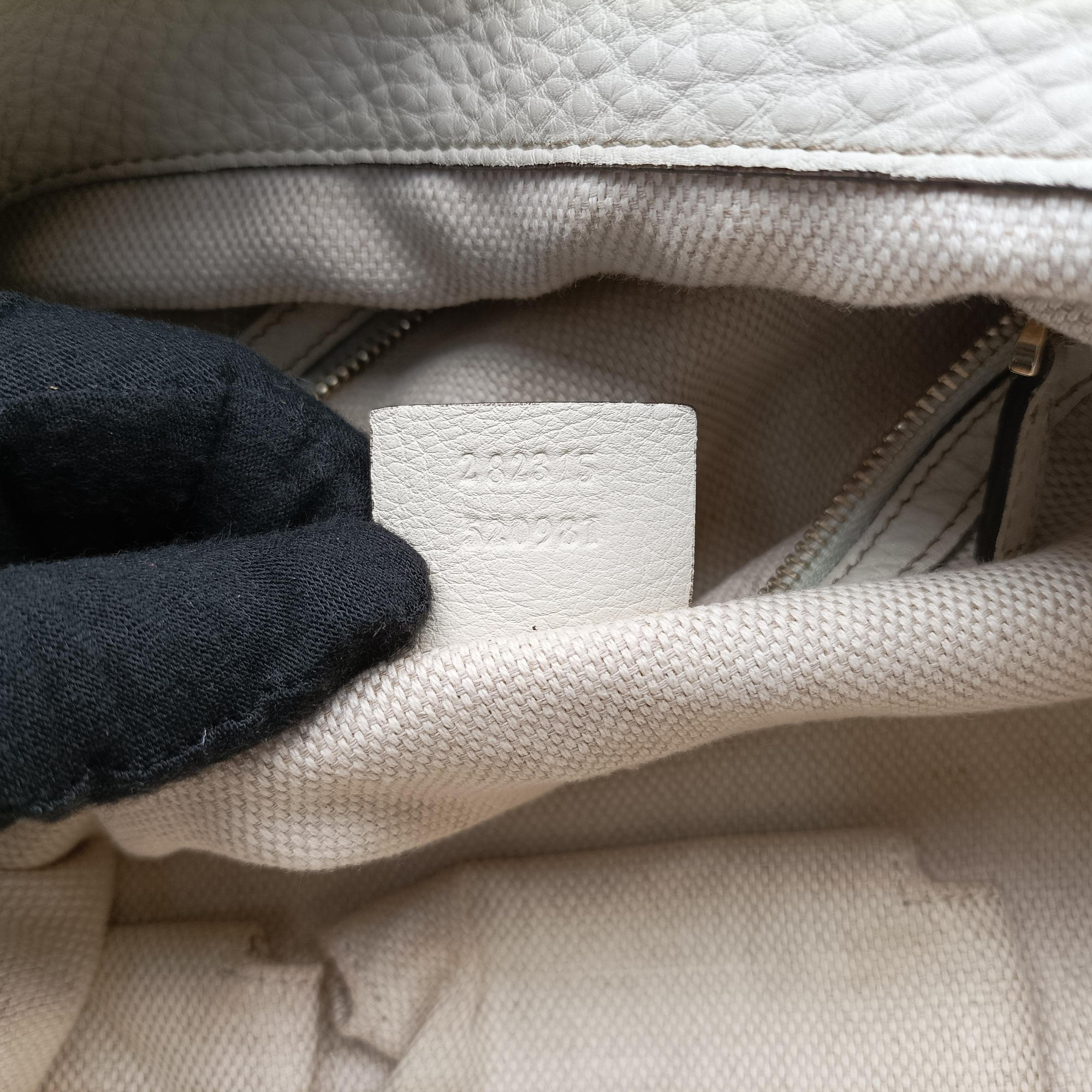 Bamboo Beige×White Canvas×Leather 282315 B011335850バンブー ベージュ×ホワイト キャンバス×レザー 282315 B011335850