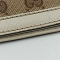 Bamboo Beige×White Canvas×Leather 282315 B011335850バンブー ベージュ×ホワイト キャンバス×レザー 282315 B011335850