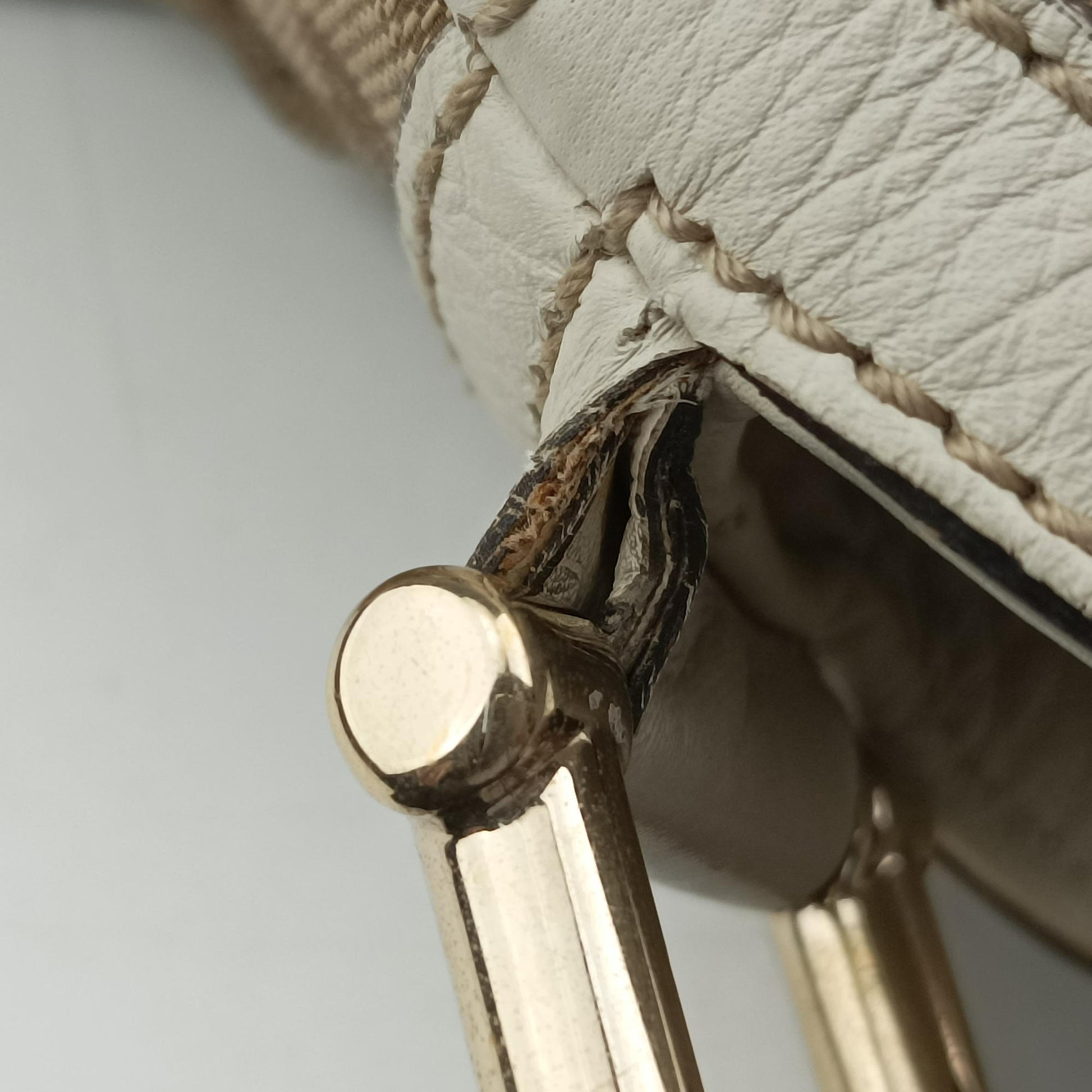 Bamboo Beige×White Canvas×Leather 282315 B011335850バンブー ベージュ×ホワイト キャンバス×レザー 282315 B011335850