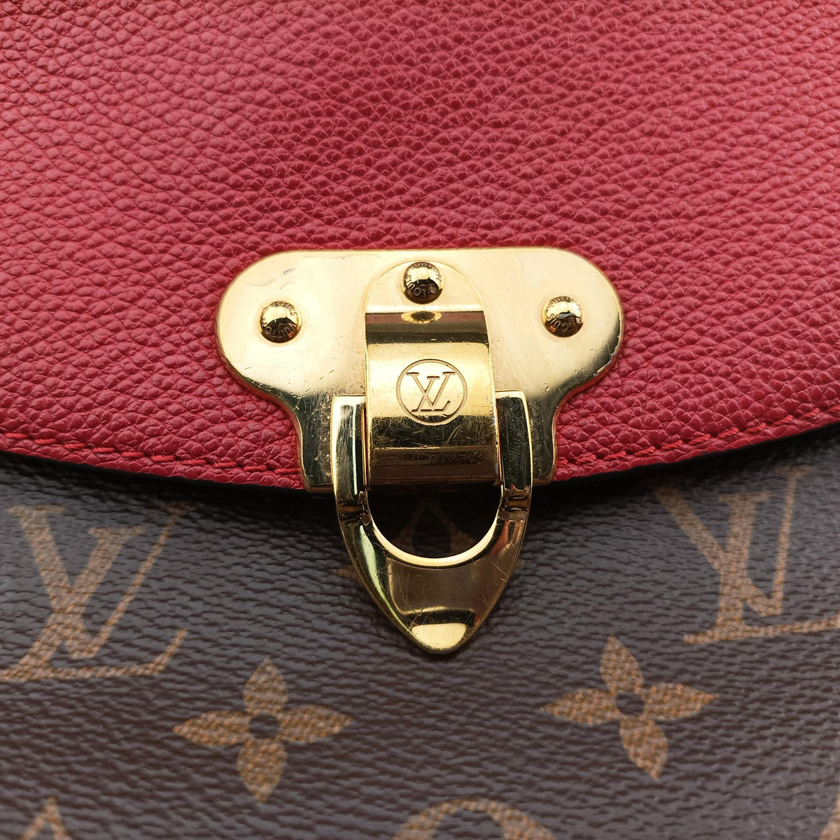 SAINT PLACIDE brown×CERISE Monogram Canvas×calf leather M43713 SN1138 IC Chipサンプラシード モノグラム/ブラウン×スリーズ モノグラムキャンバス×カーフレザー M43713 SN1138 ICチップ