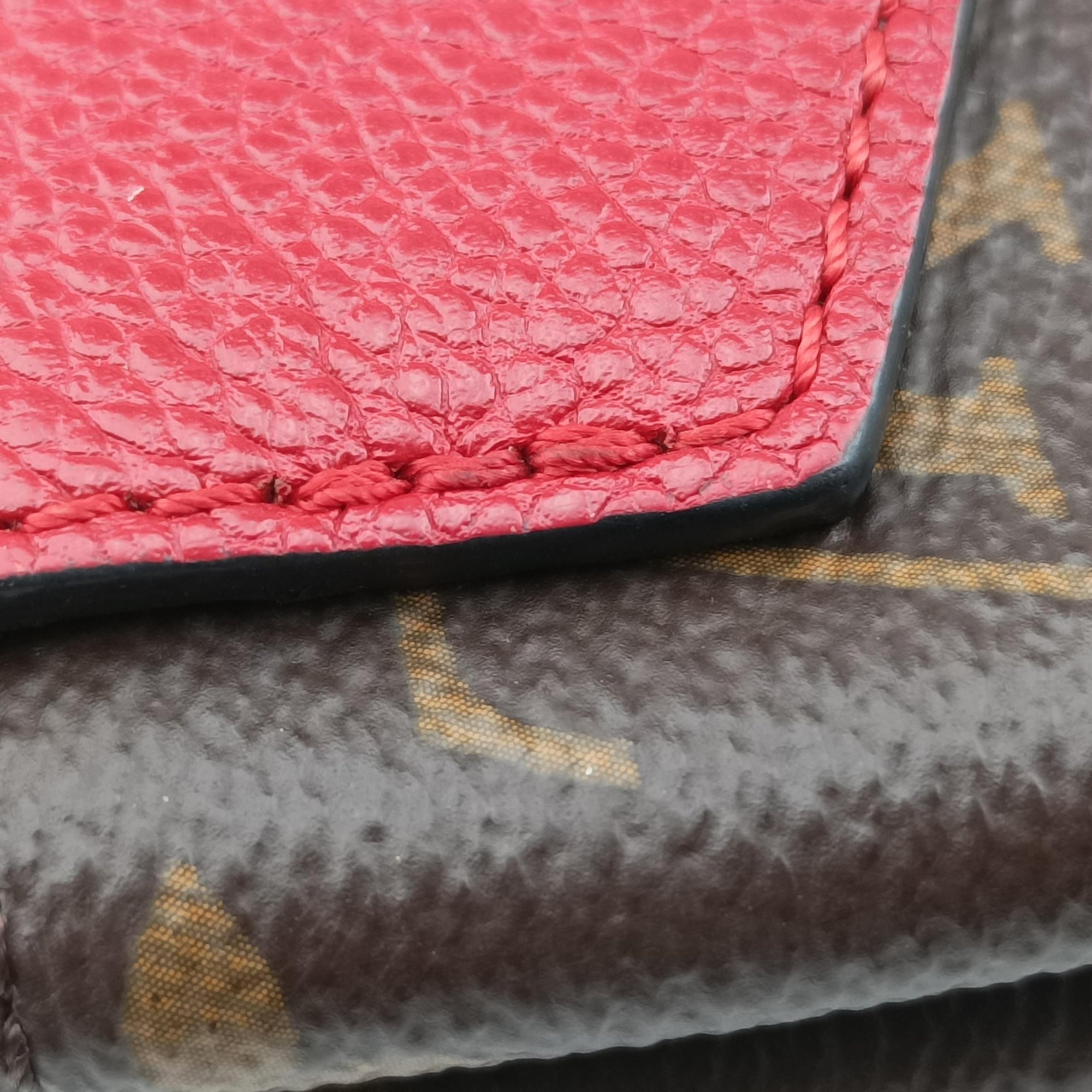 SAINT PLACIDE brown×CERISE Monogram Canvas×calf leather M43713 SN1138 IC Chipサンプラシード モノグラム/ブラウン×スリーズ モノグラムキャンバス×カーフレザー M43713 SN1138 ICチップ