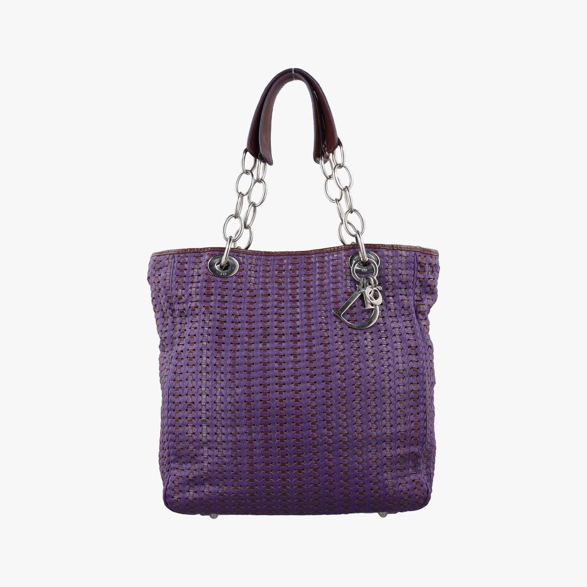 Soft Lady Dior tote Purple lambskin 225-BM-0098ソフト レディディオール トート パープル ラムスキン 225-BM-0098
