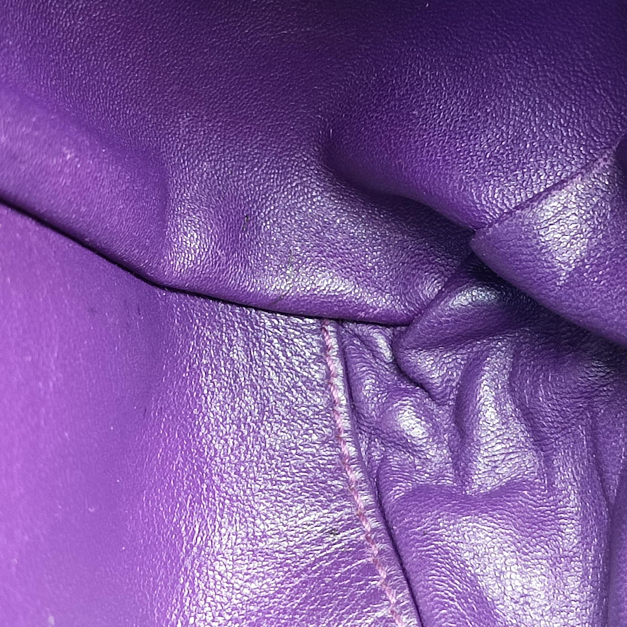 Soft Lady Dior tote Purple lambskin 225-BM-0098ソフト レディディオール トート パープル ラムスキン 225-BM-0098
